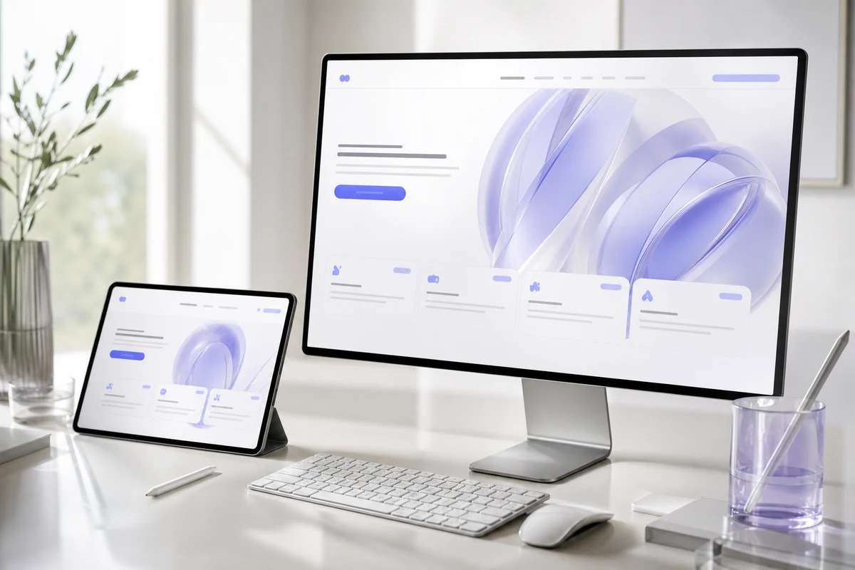 Web design workspace